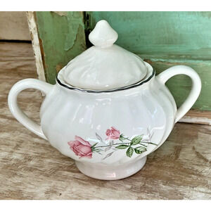 Vintage Dorset Sugar Bowl with Lid by SCIO – 5” Tall – Made in USA - CottageCore